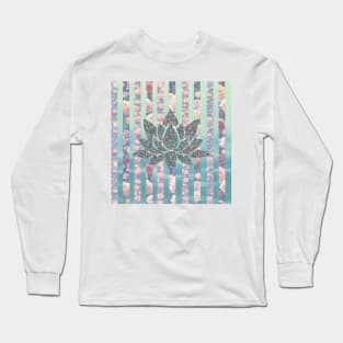 Glitter Lotus Vintage Chic Long Sleeve T-Shirt